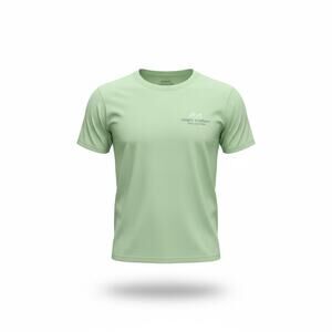 Simply Southern Youth Medium Green Feeling Good Wave Graphic T Shirt